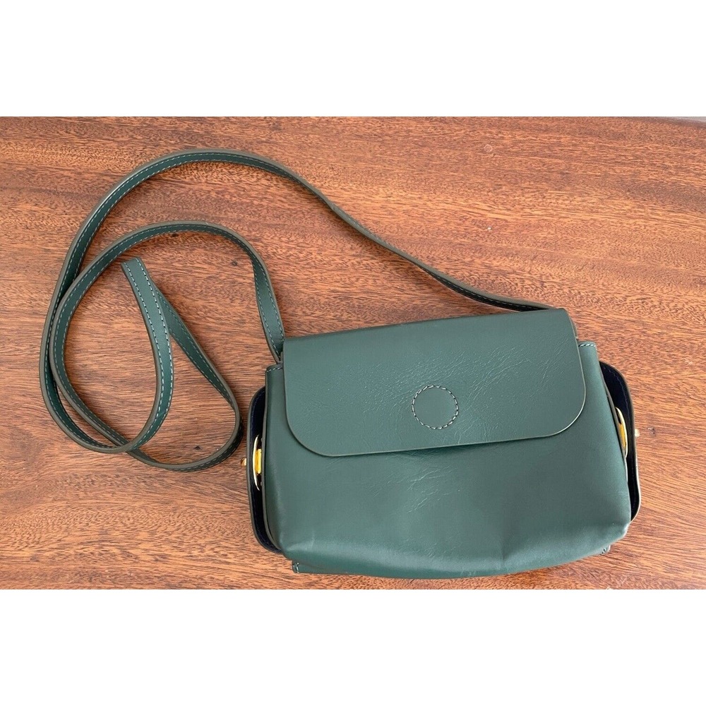 OPENING CEREMONY X FOSSIL Reversible Flap Leather Cross Body Hand Bag Purse